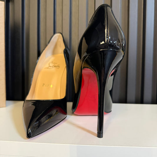 christian louboutin Hot Chick 100 mm Décolleté Vitello verniciato  Nero