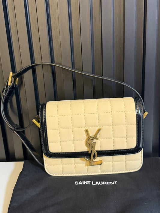 saint laurent Borsa Solferino  in nabuk matelassé