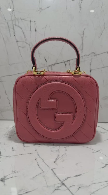 Gucci Blondie borsa donna  leather shoulder bag rosa