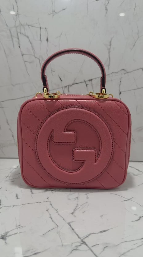Gucci Blondie borsa donna  leather shoulder bag rosa