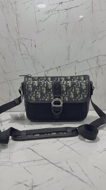 DIOR BORSA TRACOLLA DIOR 8 JACQUARD OBLIQUE