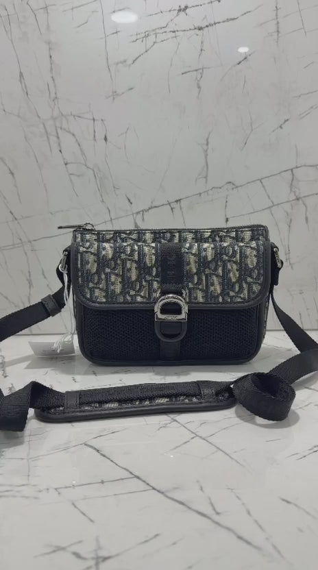 DIOR BORSA TRACOLLA DIOR 8 JACQUARD OBLIQUE