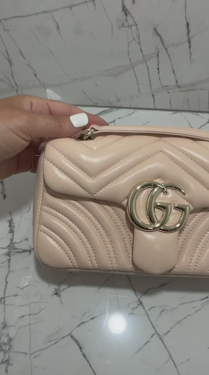 gucci marmont borsa donna colore rosa chiaro